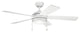 52" Starkk LED Fan, Matte White