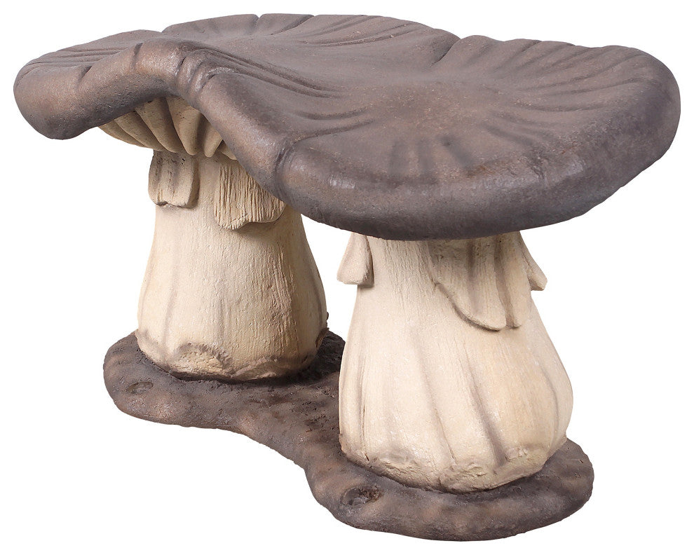 Mystic Mushroom Garden Bench