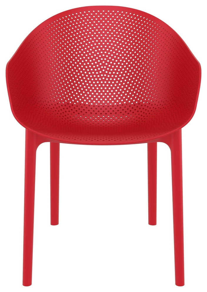 Compamia Sky Outdoor Dining Chair, Set of 2, Red