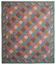 Harvest Log Cabin Quilt Queen 85"X95"