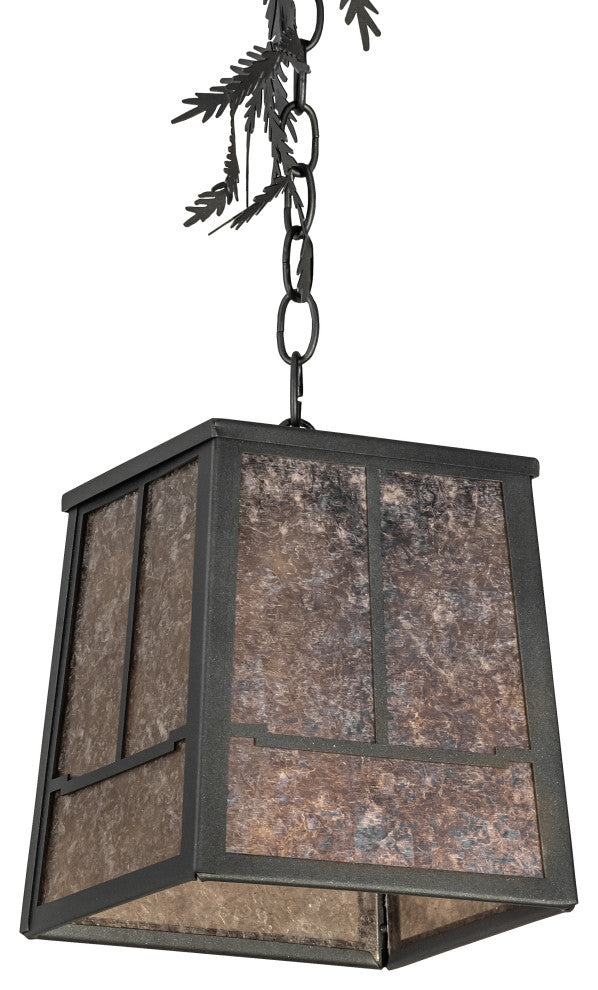 8 Square Pine Branch Valley View Pendant