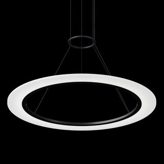Sonneman 2072 Arctic Rings 31"W LED Suspension Pendant - Bright Satin Aluminum
