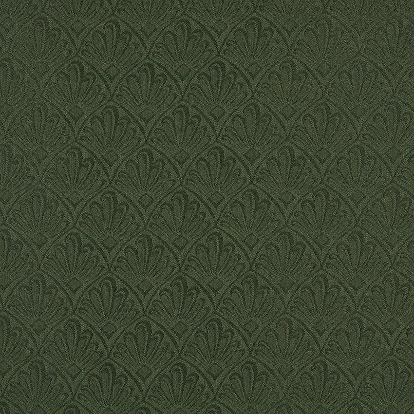 Dark Green Two Toned Fan Upholstery Fabric By The Yard