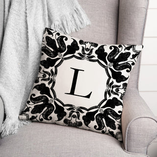 L Monogram 18x18 Indoor / Outdoor Pillow