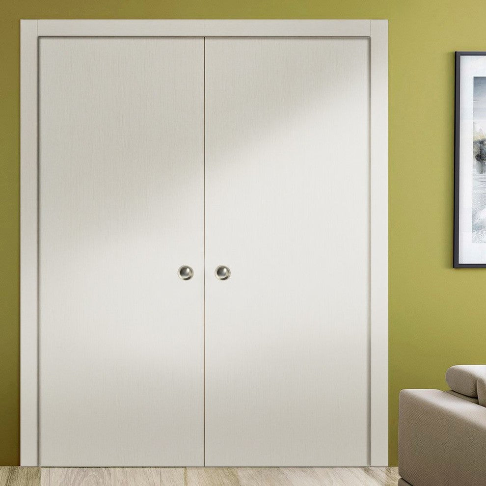 Sliding Double Pocket Closet Doors 64 x 80 | Planum 0010 Patina Antique