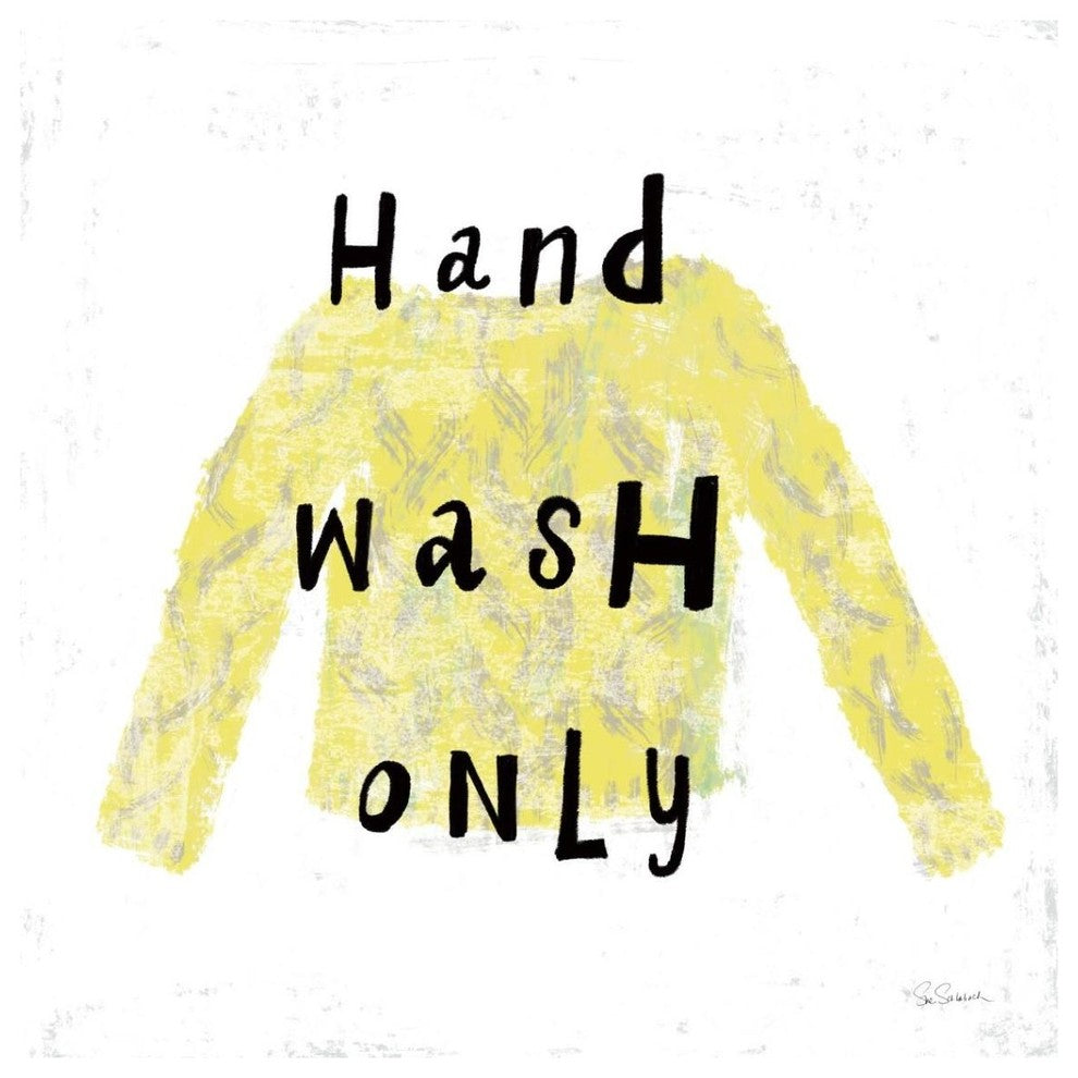"Laundry Rules IV" Digital Paper Print by Sue Schlabach, 38"x38"