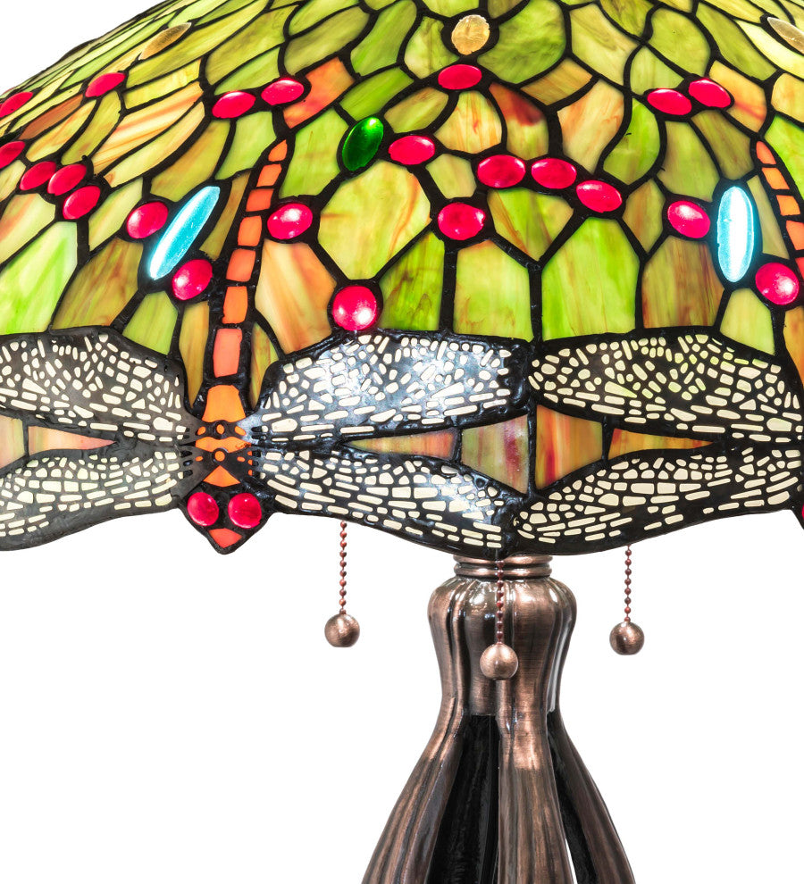 30 High Tiffany Hanginghead Dragonfly Table Lamp