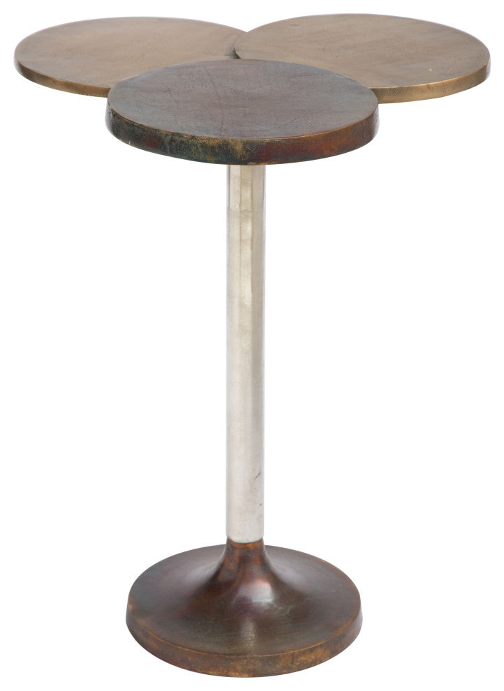 Dundee Accent Table Antique Brass