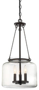 Akron 3-Light Pendant, English Bronze