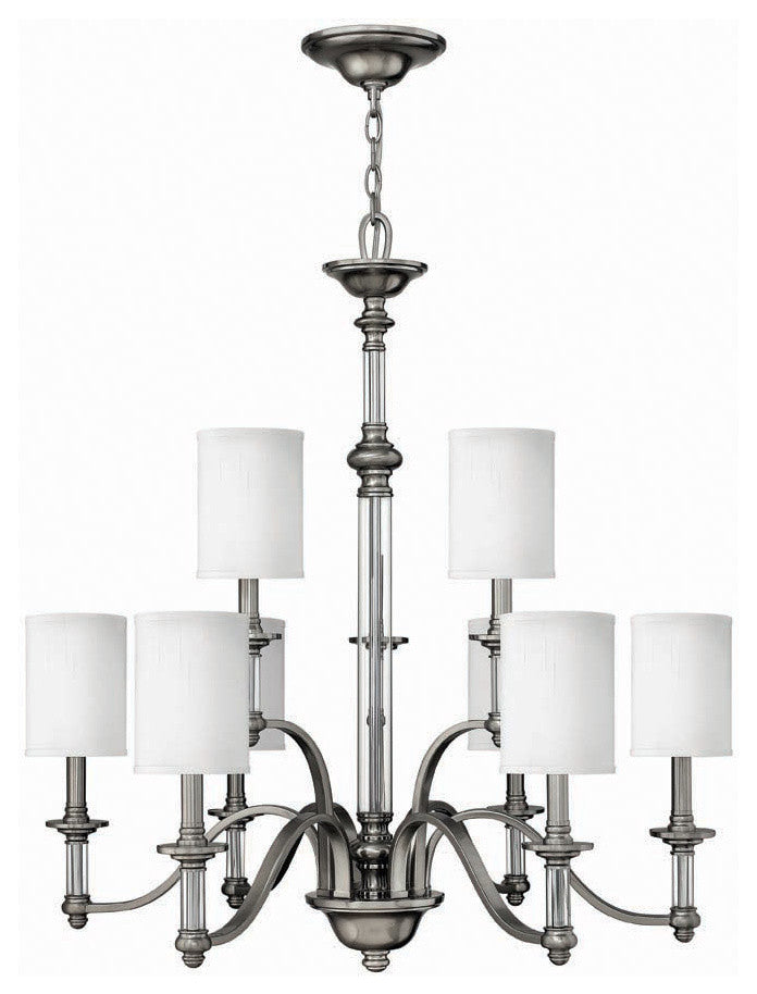 Hinkley Sussex Nine Light Foyer Pendant 4798BN