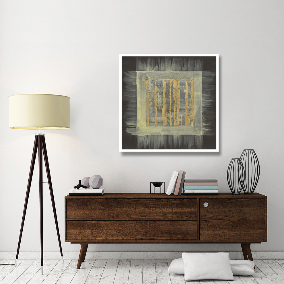 "Gold Tapestry III" Digital Paper Print by Albena Hristova, 42"x42"