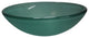Templeton Light Green Frosted Glass Vessel Bathroom Sink without Overflow Hole