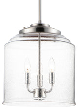 Maxim 12273CD Acadia 3 Light 14"W Taper Candle Pendant - Satin Nickel