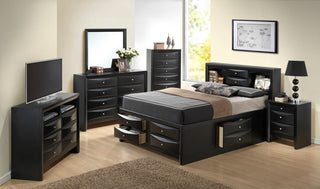 Marilla Collection D Panel Beds, Black