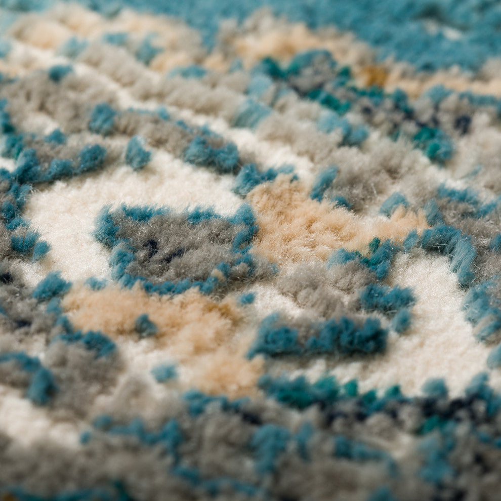 Dalyn Karma KM22 Charcoal 2'3" x 7'5" Runner Rug
