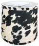 Black Cowhide Lamp Shade, 14
