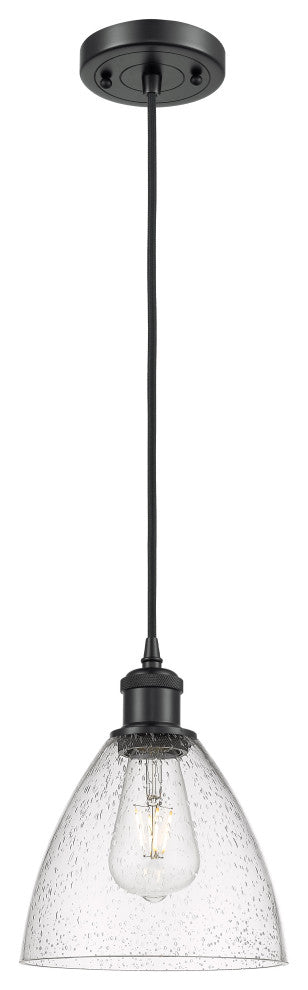 Innovations 516-1P-BK-GBD-754 1-Light Mini Pendant, Matte Black