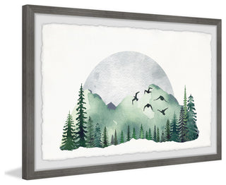 "Serene Forest" Framed Painting Print, 36x24