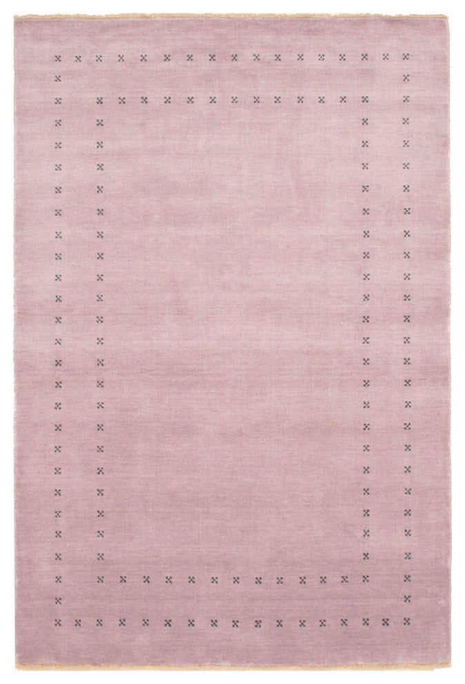 Purple Transitional Solid Lori Baft Area Rug