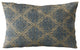 Plutus Blue Diamond Cut Diamond Luxury Throw Pillow, 20"x26"