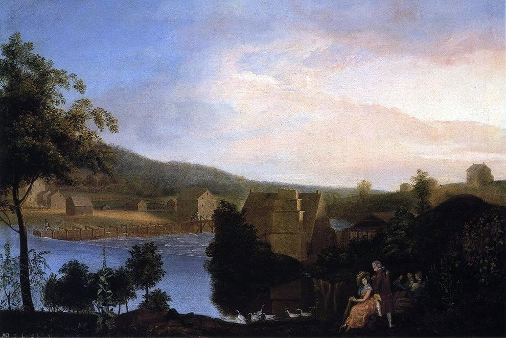 James Peale Pleasure Party by a Mill, 18"x27" Gallery Wrapped Canvas Print