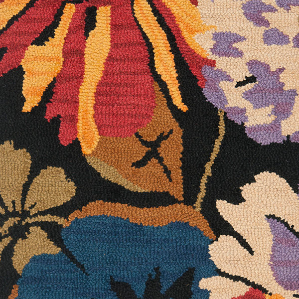 Safavieh Jardin Jar321A Black, Multi Area Rug