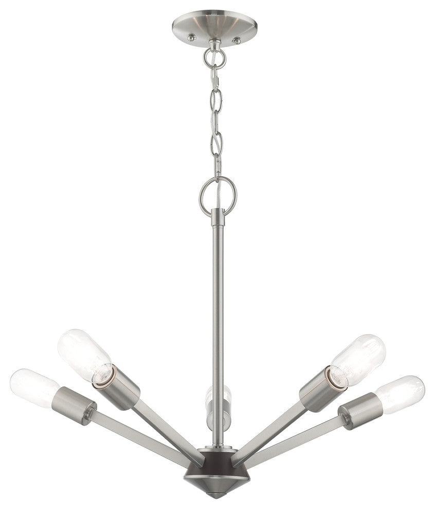 Livex Lighting Brushed Nickel 5-Light Chandelier