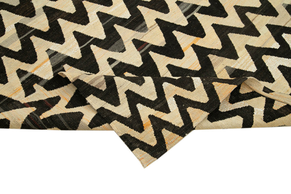 Rug N Carpet - Hand-knotted Turkish 7' 9'' x 10' 6'' Unique Wool Kilim Rug