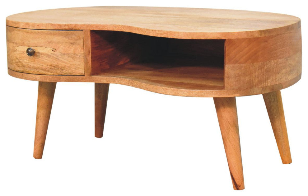 Oak-ish Wave Coffee Table