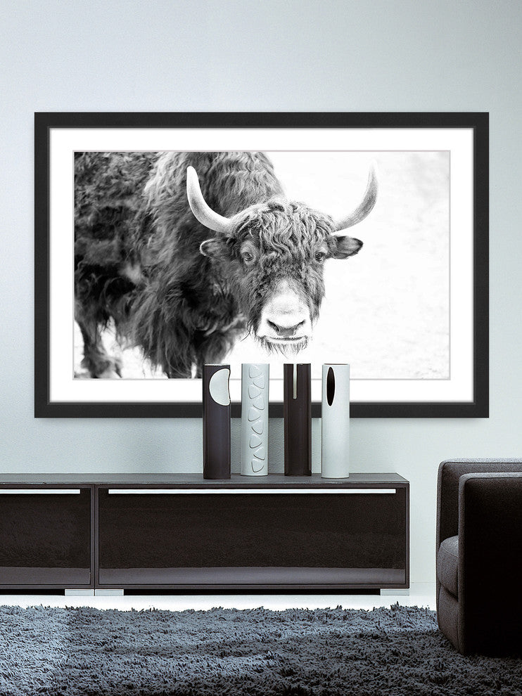 Marmont Hill, "Buffalo Forward" Framed Painting Print, 45x30