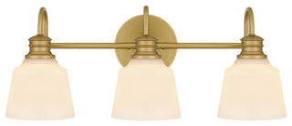 Hinton 3-Light Bath, Aged Brass