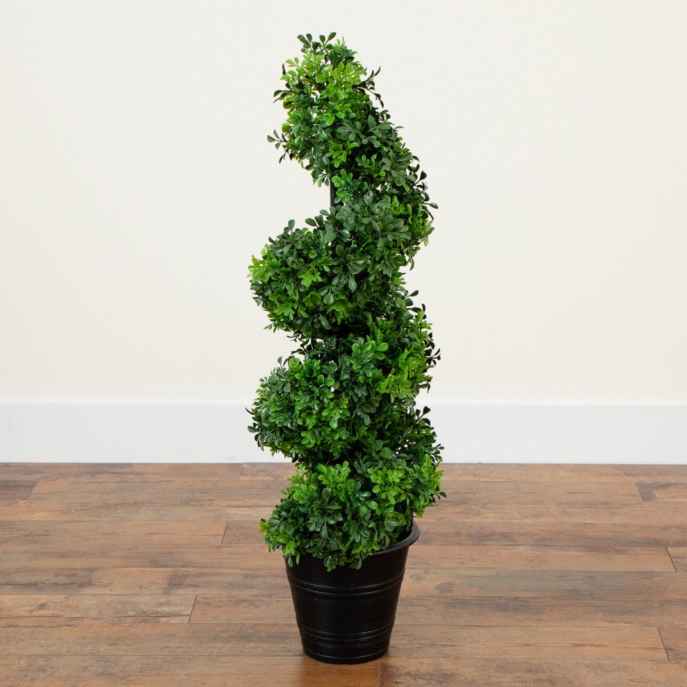 Lifestyle image with plant in interior setting; full view.