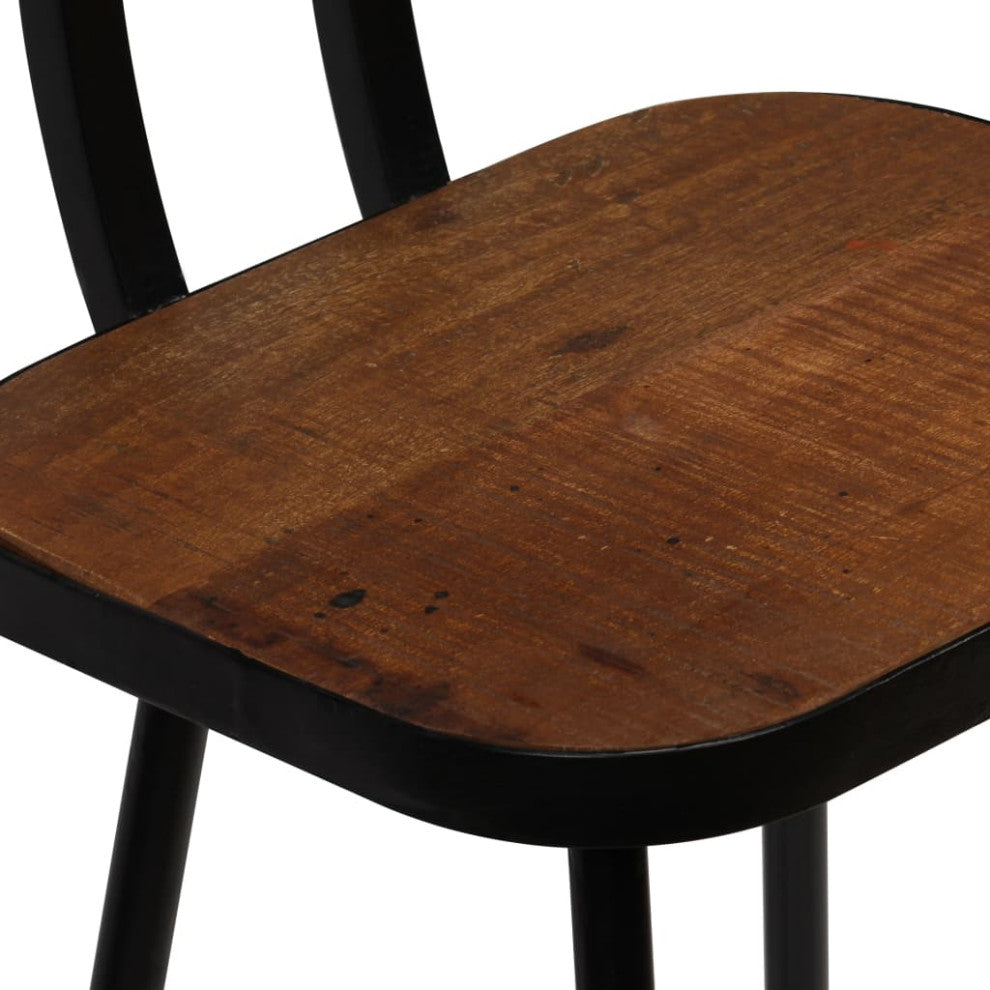 vidaXL Bar Stools 2 pcs Solid Reclaimed Wood