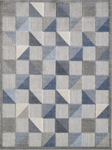 Calla Scope Indoor/Outdoor Rug, Blue, 5'3 X 7'