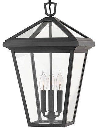 Hinkley Alford Place 19.5" Large Outdoor Hanging Lantern, Museum Black