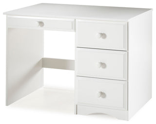 Essentials Writing Desk with Four Drawers, White