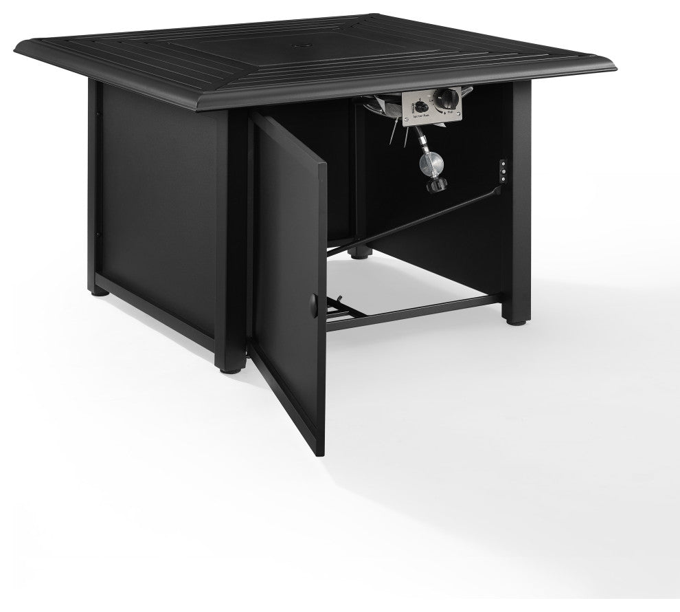 Dante Metal Fire Table Black