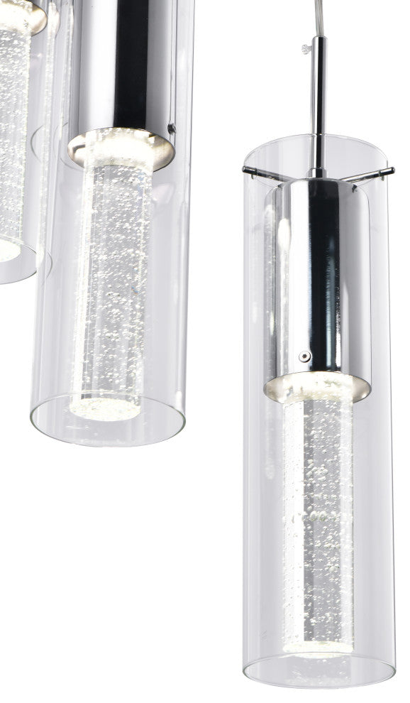 Lazzur Midou 5 Light 14" Polished Chrome Pendant