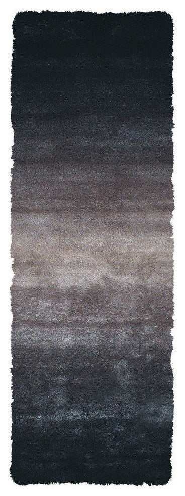 Weave & Wander Armada Plush Shag Rug, Gray, 2'6"x6'