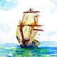 Tall Ship Coasters - Three Sets of 4 (12 Total)