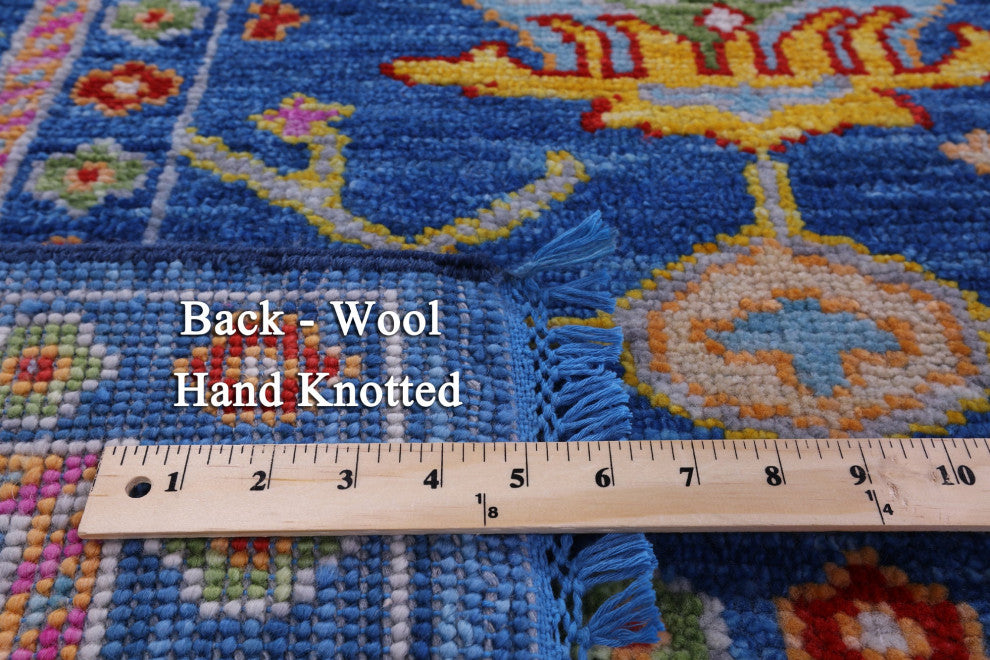 9' 0" X 12' 1" Turkish Oushak Hand Knotted Wool Rug - Q15695