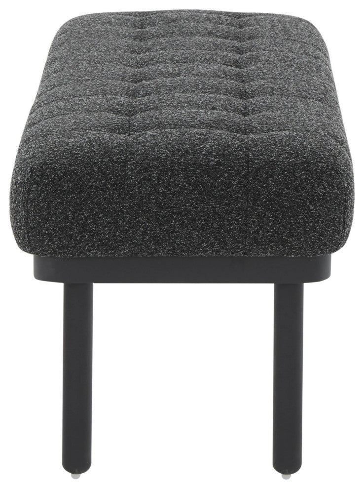 Olivia Black Boucle Bench
