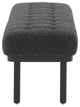 Olivia Black Boucle Bench