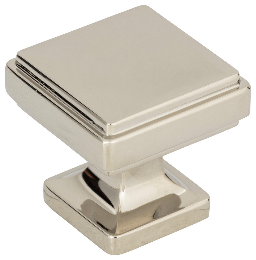 Atlas Homewares A201 Kate 1-1/4 Inch Square Cabinet Knob - Brushed Nickel