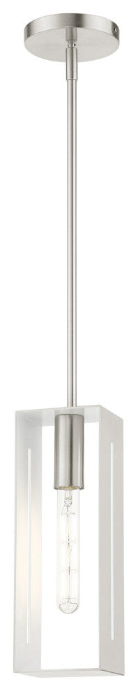 Brushed Nickel Urban, Industrial, Pendant