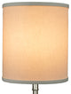 Fenchel Shades 6"x6"x7" Spider Attachment Drum Lamp Shade, Linen Ivory