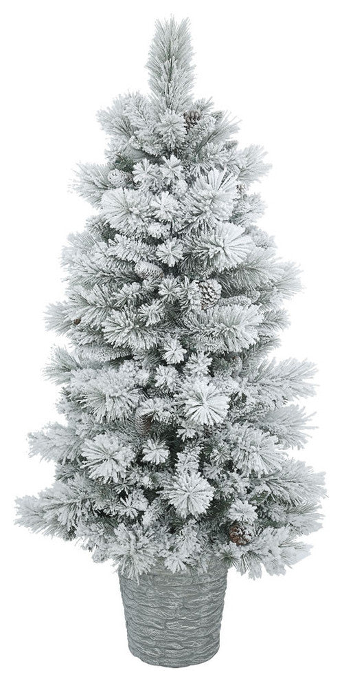 5' X 30" Potted Flocked Ashton Pine 362T