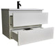 Salt 20Dx24" Floating Bathroom Vanity, Glossy White With Acrylic Top