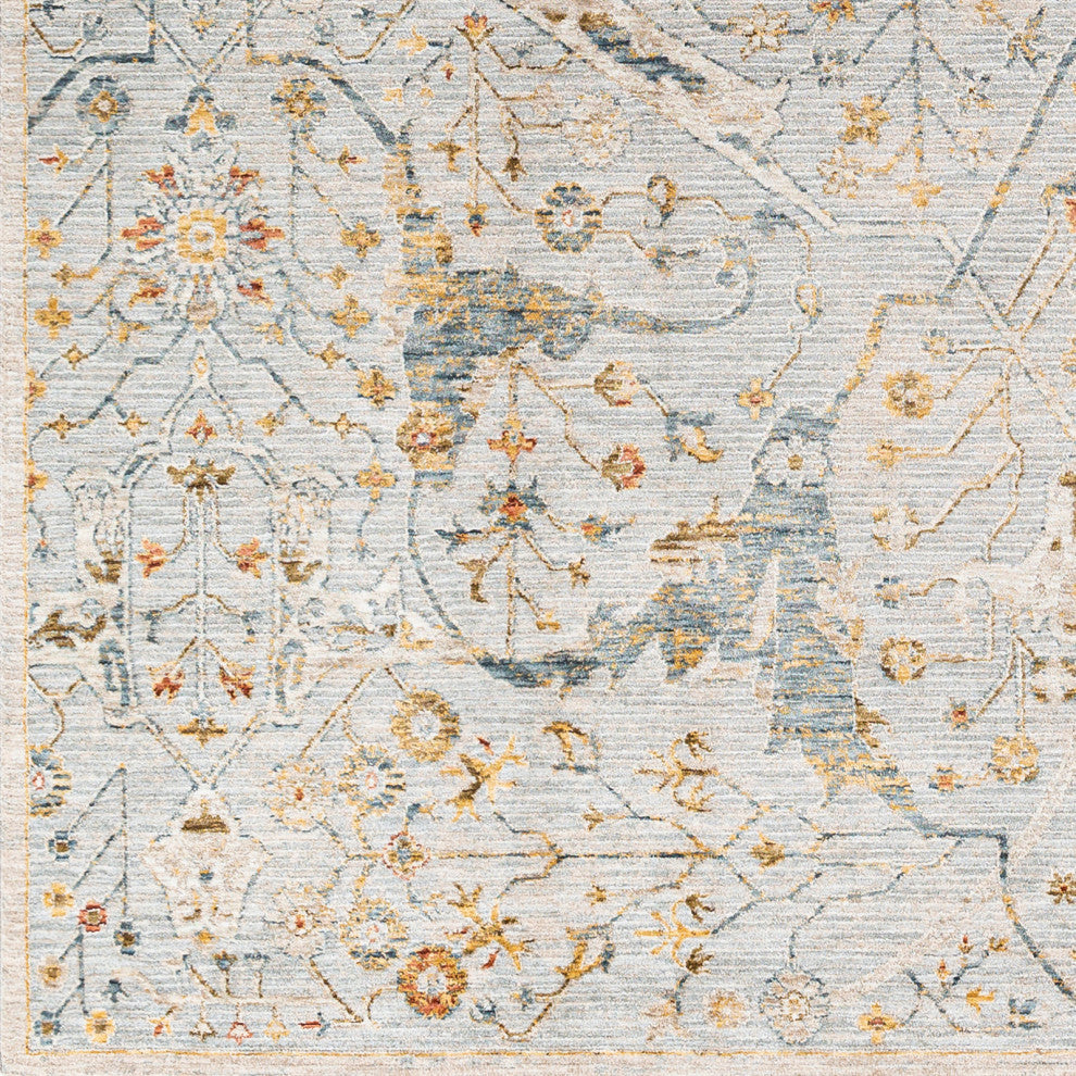 Reina REN-2301 Light Gray Machine Woven 2' x 3' Rug