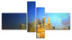 Singapore Skyline and Marina Bay, Cityscape Canvas Art Print, 60"x32", 4 panels